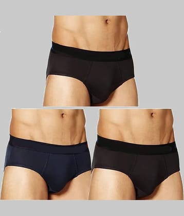 CAVENDRES Pack of 3 Cotton Blend Briefs For Men's ( Multicolor )