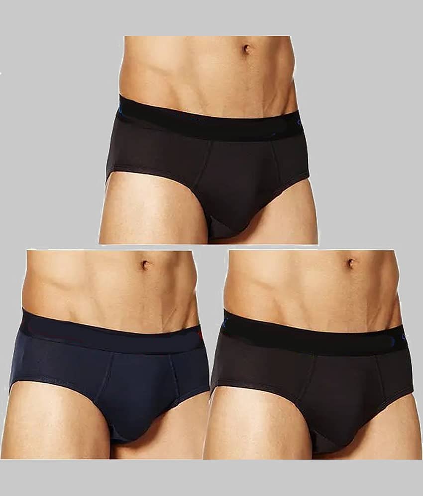 CAVENDRES Pack of 3 Cotton Blend Briefs For Men's ( Multicolor )