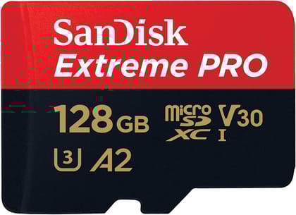SanDisk Extreme Pro 128GB microSDXC UHS-I Memory Card