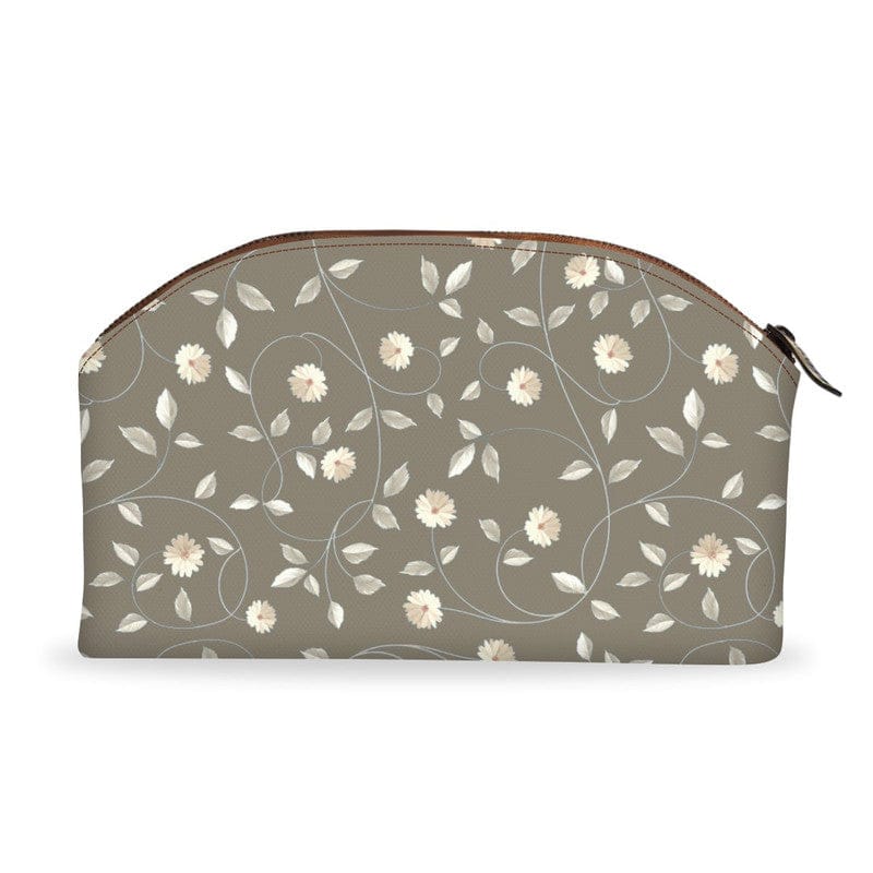 Brown Floral Tech Pouch