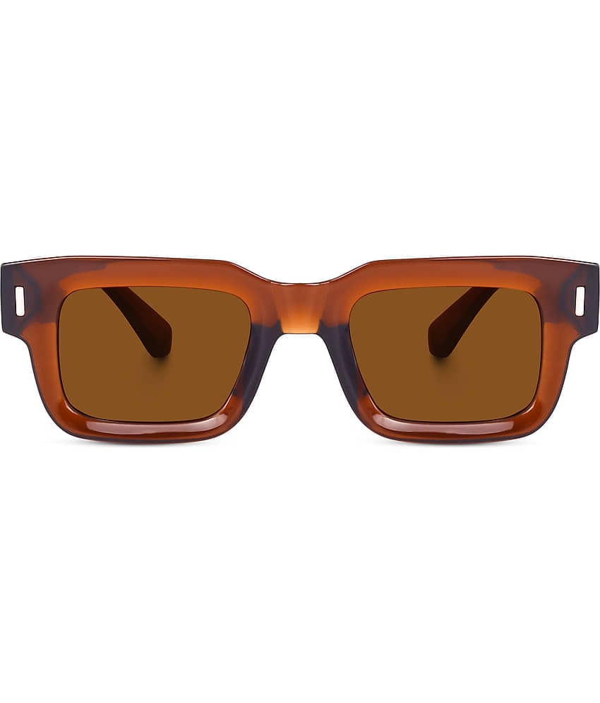 Peter Jones Brown Rectangular Sunglasses ( Pack of 1 )