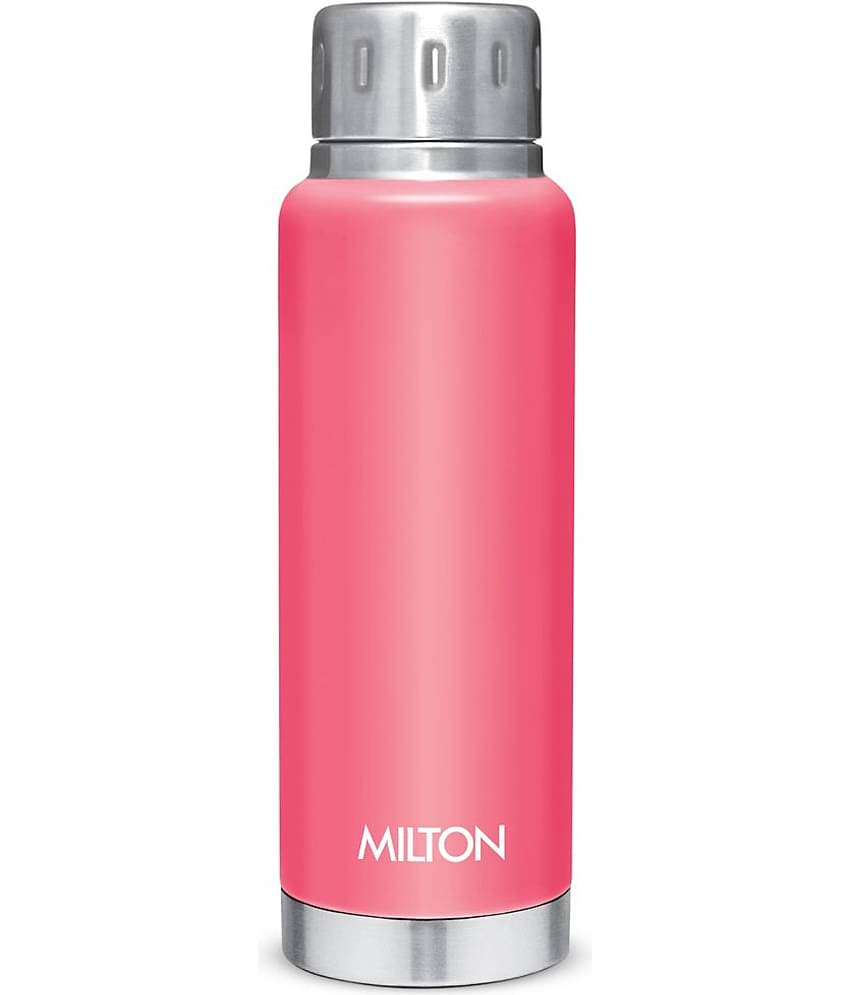 Milton Elfin 300 Thermosteel 24 Hours Hot and Cold Water Bottle, 300 ml, Peach