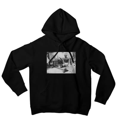 Mahatma Gandhi Hoodie-40 - S / Black