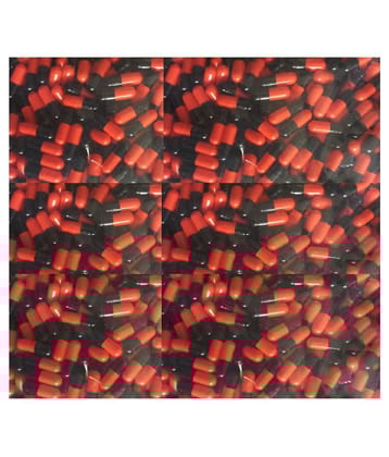 BioMed Empty Gelatin Capsules 2 Red/Black 1000 Capsule 1000 no.s