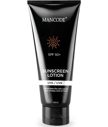 Mancode Sunscreen SPF 50 PA+ Lotion & Blue Light Protection For All Types of Skin for unisex (Pack of 1)