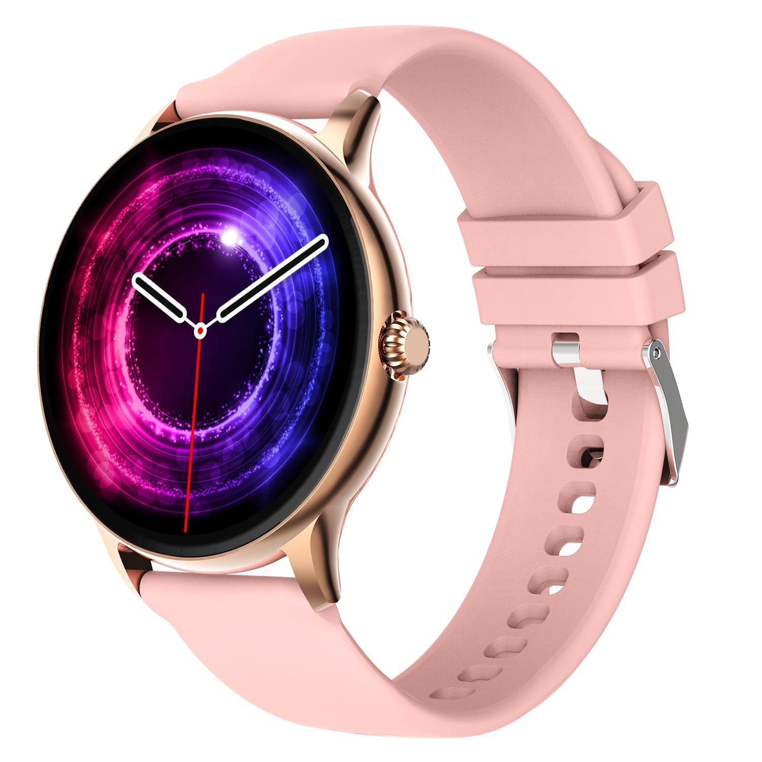 Fire-Boltt Phoenix Pro Smart Watch with 1.39'' inch display, Bluetooth Calling, Metal Body with 120+ Sports Modes, SpO2, Heart Rate Monitoring- Gold & Pink