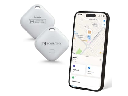 Portronics Loca -Only iOS Compatible, 20M Buzzer Range, Battery Life Upto 1 year, Not Android Compatible - White Portronics Loca -Only iOS Compatible, 20M Buzzer Range, Battery Life Upto 1 year, Not Android Compatible - White