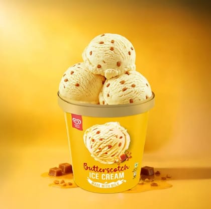 Kwality Wall's Butterscotch Ice Cream Tub 700ml