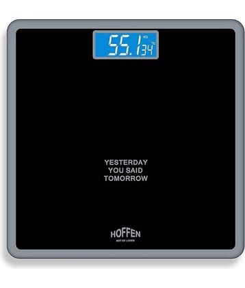 Hoffen Electronic Digital LCD Body Weighing Scales HO-18 Black