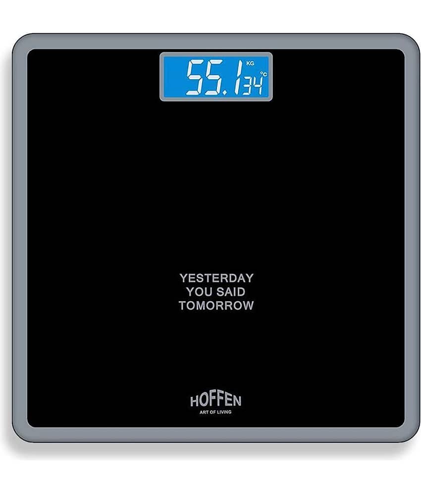 Hoffen Electronic Digital LCD Body Weighing Scales HO-18 Black