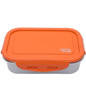 Jaypee - Orange Stainless Steel Lunch Box ( Pack of 1 )