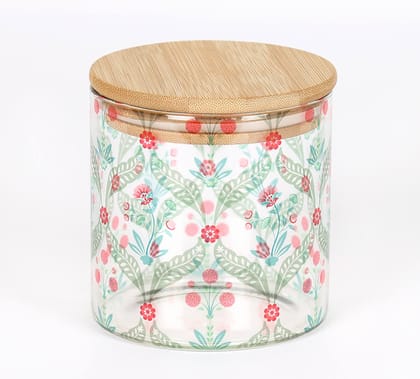 Iron Blooming Dahlia Glass Jar 680 Ml