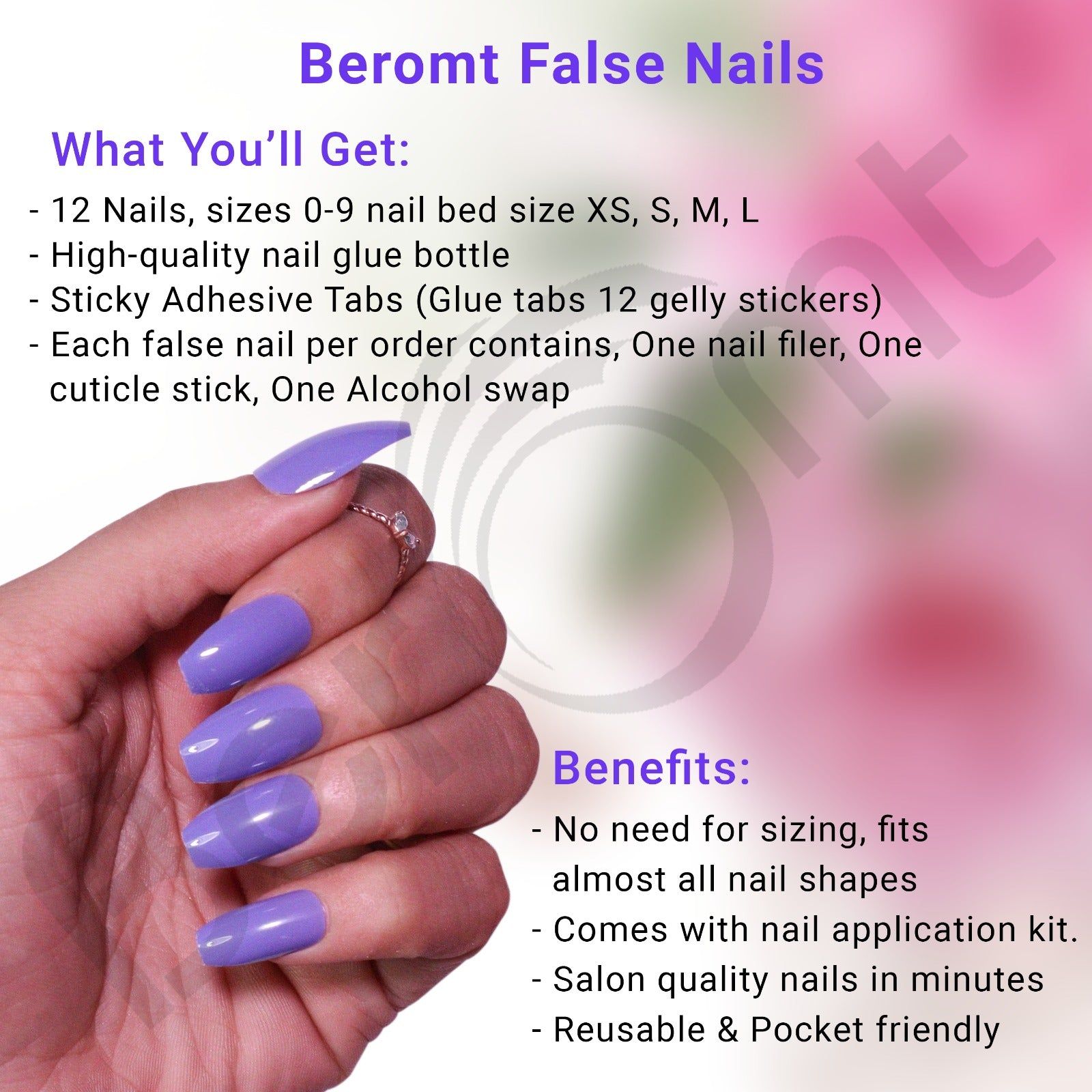 GLOSSY NAILS- 323 (NAIL KIT INCLUDED)
