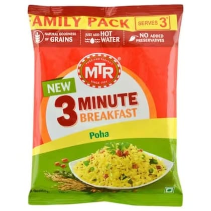 MTR Poha 3 Minutes Breakfast 160 Gms