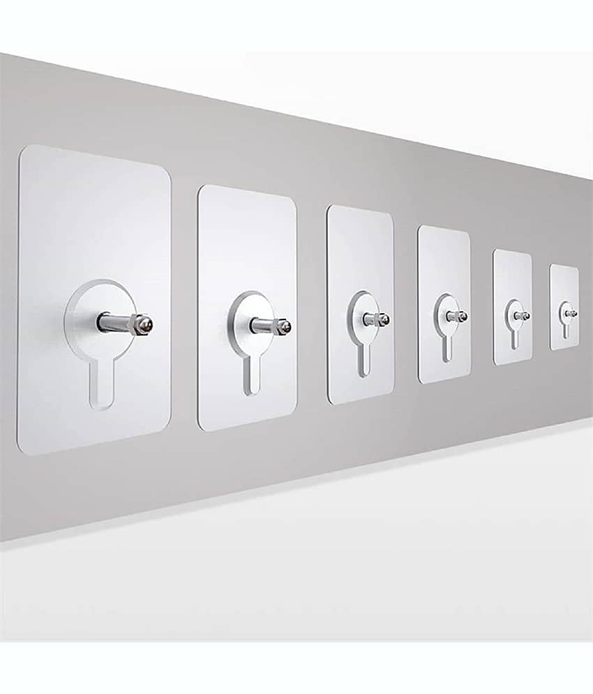 Heavy-Duty Self-Adhesive Wall Hooks - No-Drill, Damage-Free Hanging for Photos (Set of 6 )