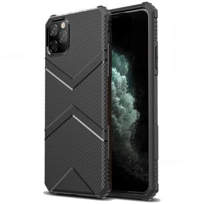 X-Armor Military Series Shock Proof Back Cover for Apple iPhone 11 Pro Max 6.5 inch, Black