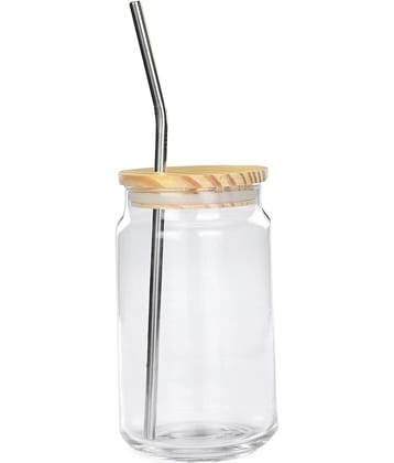 Somil Serving Tumblers Glass Transparent Oil Container ( Set of 1 )
