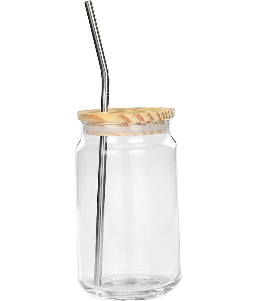 Somil Serving Tumblers Glass Transparent Oil Container ( Set of 1 )