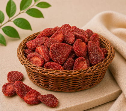 Dried Strawberries (100g) | Sweet & Wholesome Fruit Snack | Healthy Pantry Addition