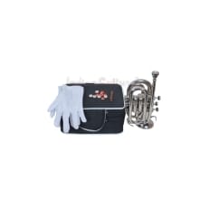 Professional Classical Marching Pocket trumpet Band Indian Flat Steel Trumpet