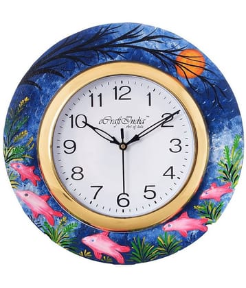 eCraftIndia Circular Analog Wall Clock -