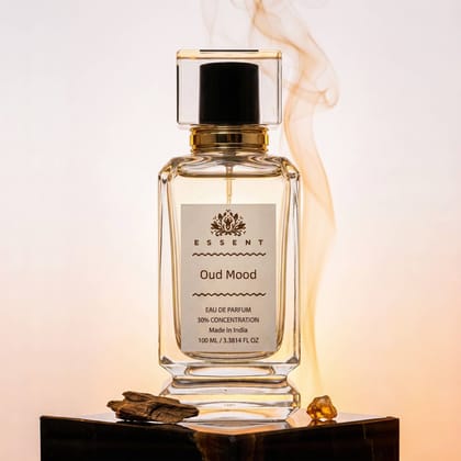 Essent Perfumes Oud Mood Eau de Parfum (EDP) – Rich Oud Woody Long Lasting Perfume – Unisex Fragrance