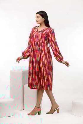Rainbow Colorful Dress-XS
