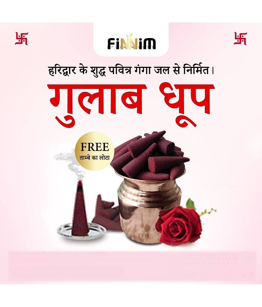 Finnim - Dhoop Rose 65 Pieces ( Pack of 1 )