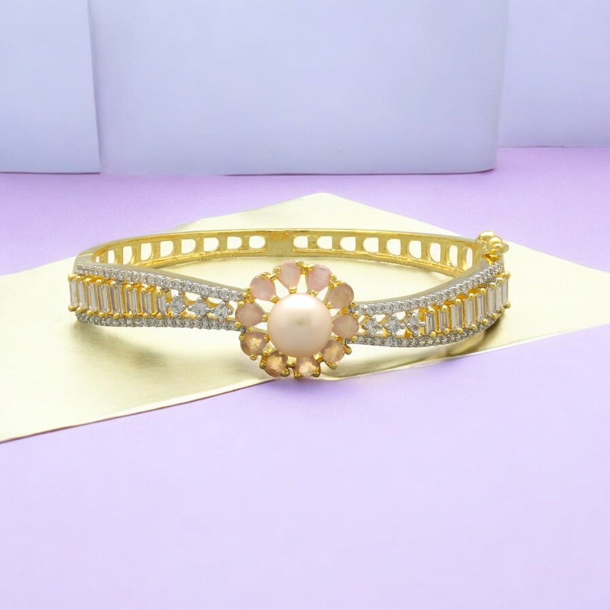 Sri Jagdamba Pearls Ethereal Queen Pearl Bracelet For Women Girls