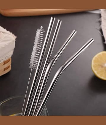 Handa Stainless Steel Silver Straws