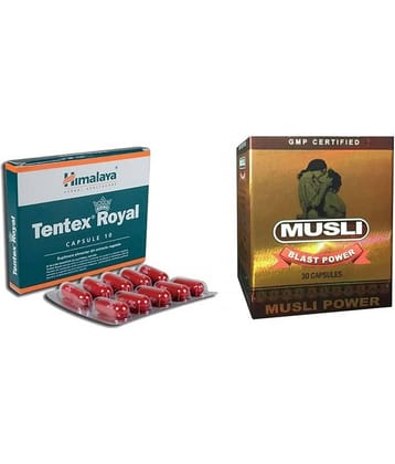 Cackle'S Tentex Royal 10 Caps & Musli Blast Power Capsule 30 No.S