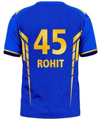 THE BLAZZE Sports India IPL Cricket Team T Shirt Jersey For MensFor Mumbai MI Rohit 45