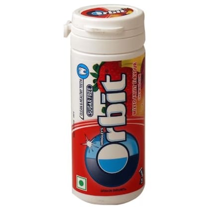 Wrigley's Orbit Sugarfree Chewing Gum Bottle - Mixed Fruit 22 Gms
