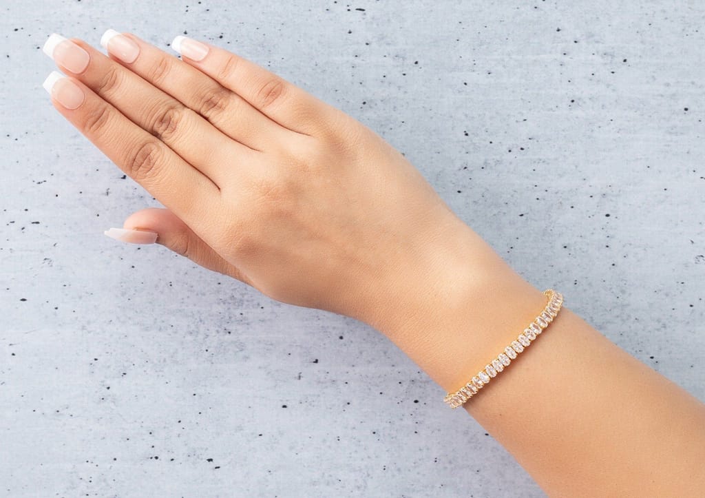 Infinite Ellipses Tennis Bracelet