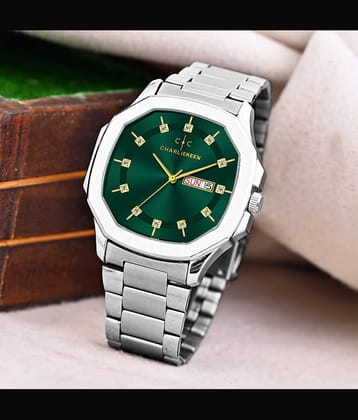 CHARLIEKEEN Silver Stainless Steel Analog Men's Watch
