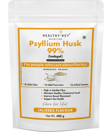HEALTHYHEY NUTRITION Psyllium Husk 99% - Jaljeera Flavour 400 gm Powder