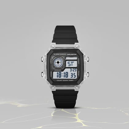 Carlington Endurance Series Digital Sports Watches For Men & Women - CT_9079 White- Black