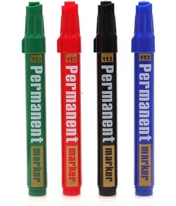 GXIN Permanent Marker Assorted/Multicolour Bullet Tip | Fade Resistant |Multipurpose Usage