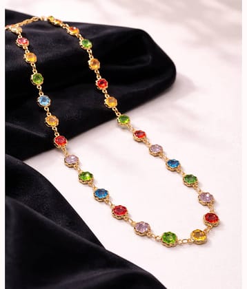JIPPA Multi Color Metal Necklace ( Pack of 1 )