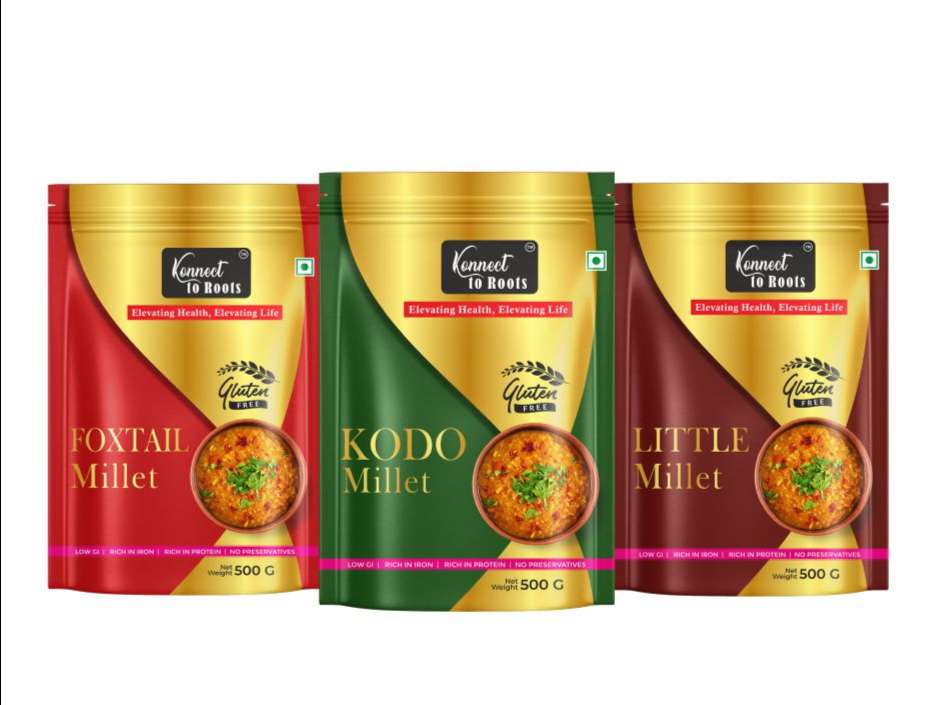 Foxtail, Kodo, Little Millet Combo Pack of 3 