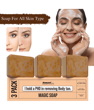Sonavi Skin Whitening GHARSOAP Soap for All Skin Type ( Pack of 3 )