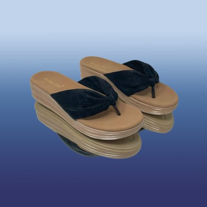 Noir cloud knot wedges-Black / 39