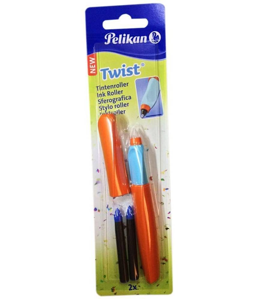 Pelikan Twist Summer Splash Orange-Blue Roller Ball Pen