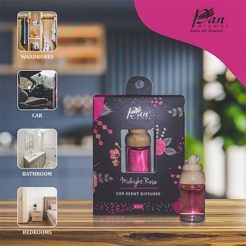 8ml Car Scent Diffuser - Midnight Rose-Midnight Rose