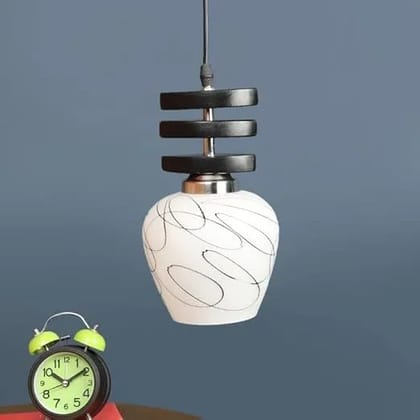 ELIANTE Pardo Wood Hanging Light Brown for Living Room, Bedroom, Dining Room, Kitchen | 3 Years Warranty | Free - LED LAMP