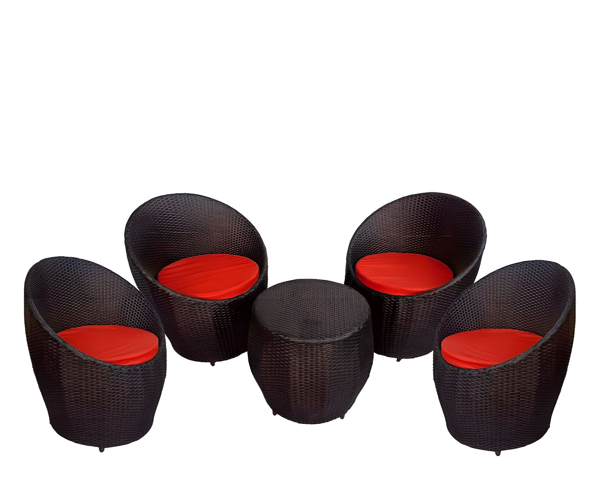 Patio Outdoor Garden Wicker Chair Set