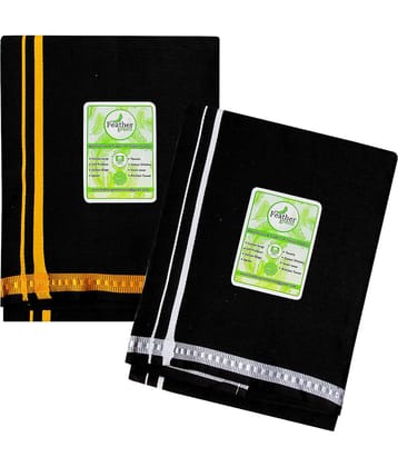 Feather Green Multi Dhoti