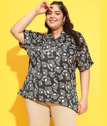 Oxolloxo Women's Polyester Regular Top ( Black )