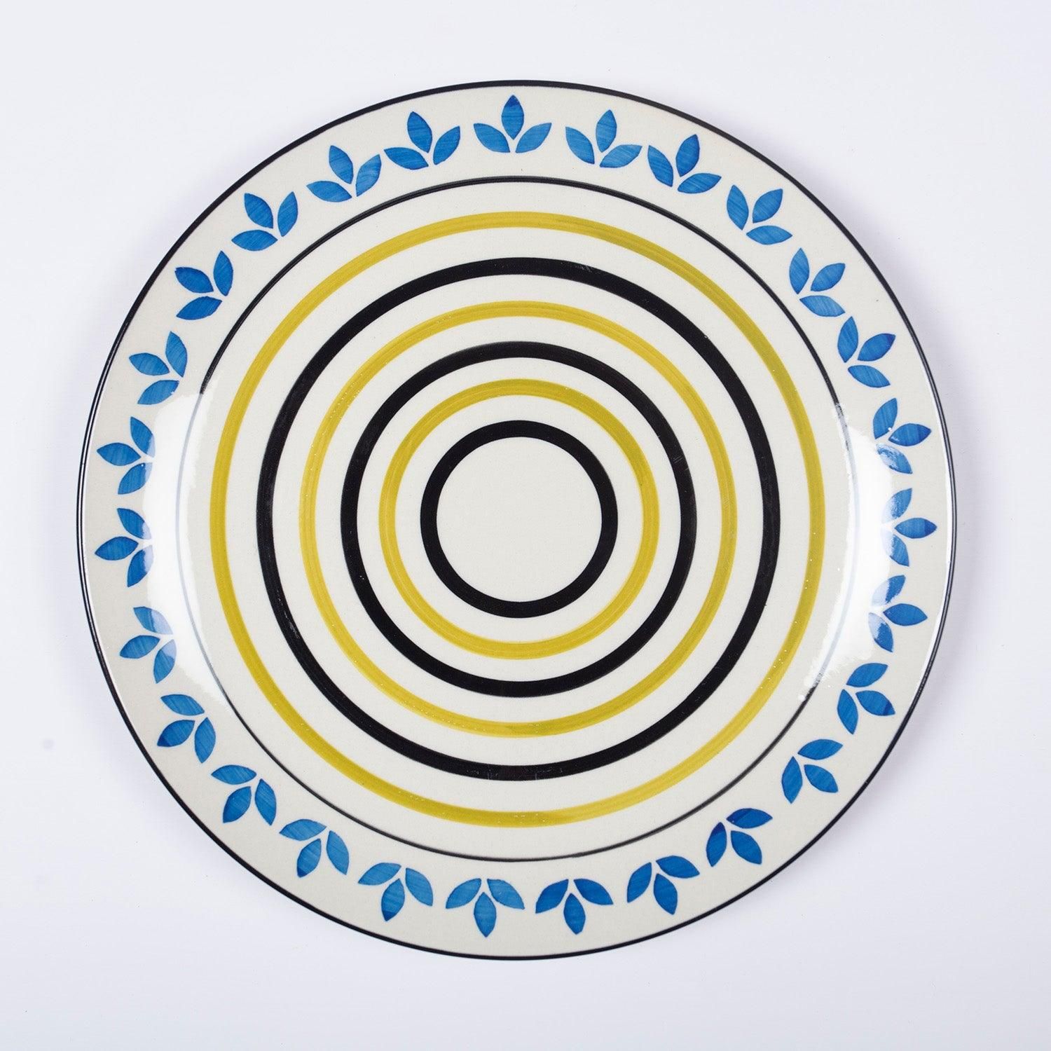Square Ceramic Breakfast Plate 8 Inch