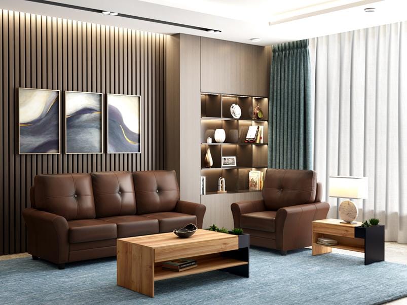 Arbor Side Table - Remini Walnut Finish